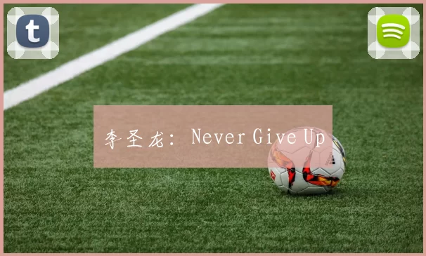 李圣龙：Never Give Up